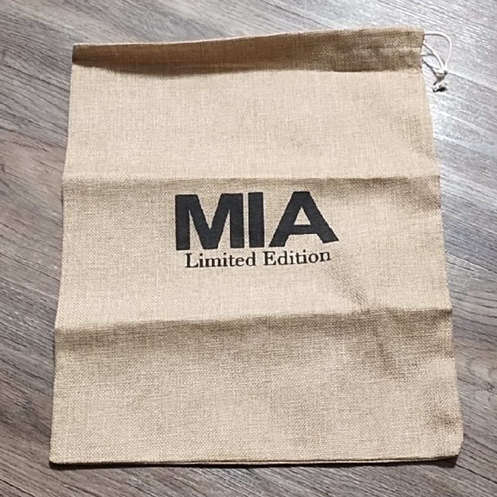 MIA Limited Edition Beige Drawstring Pouch
